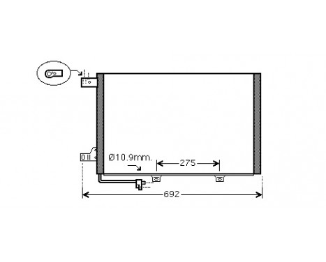 Kondensor, klimatanläggning 30005386 International Radiators