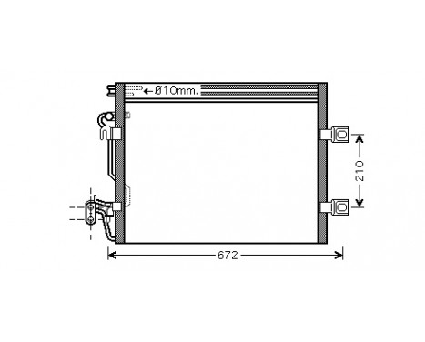 Kondensor, klimatanläggning 30005392 International Radiators