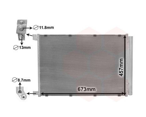 Kondensor, klimatanläggning 30015703 International Radiators