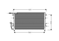 Kondensor, klimatanläggning 32005096 International Radiators