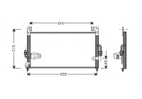 Kondensor, klimatanläggning 32005115 International Radiators