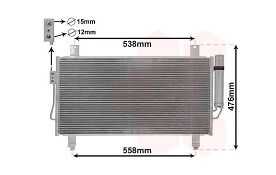 Kondensor, klimatanläggning 32005252 International Radiators