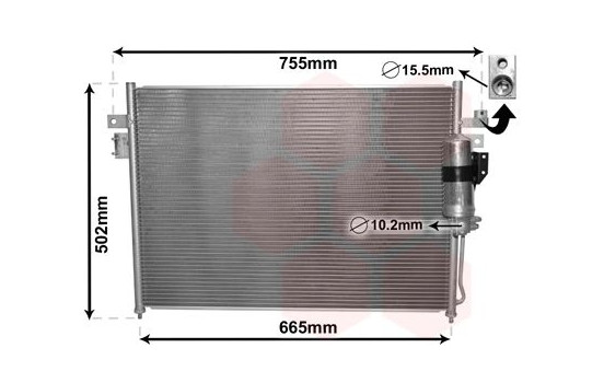 Kondensor, klimatanläggning 33005404 International Radiators