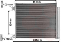 Kondensor, klimatanläggning 33005422 International Radiators