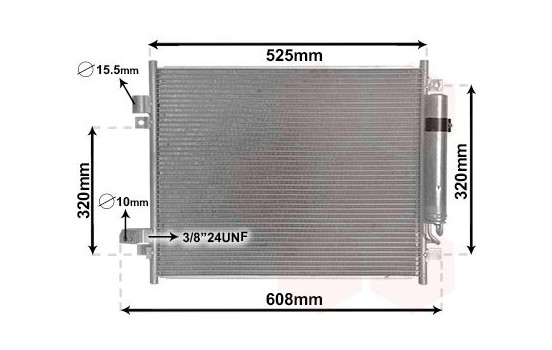 Kondensor, klimatanläggning 33005428 International Radiators
