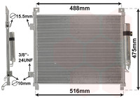 Kondensor, klimatanläggning 33015701 International Radiators