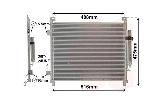 Kondensor, klimatanläggning 33015701 International Radiators