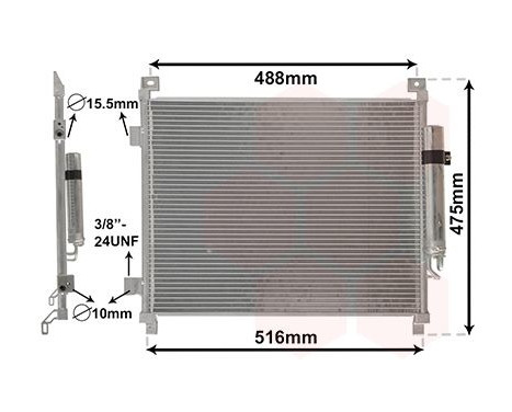 Kondensor, klimatanläggning 33015701 International Radiators, bild 2