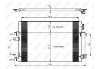 Kondensor, klimatanläggning 350086 NRF