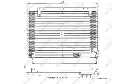 Kondensor, klimatanläggning 35191 NRF