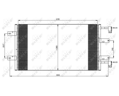 Kondensor, klimatanläggning 35505 NRF, bild 2