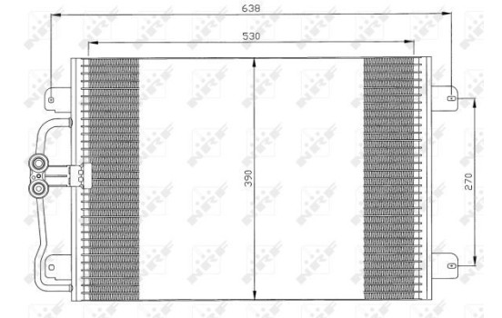 Kondensor, klimatanläggning 35832 NRF, bild 2