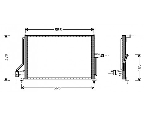 Kondensor, klimatanläggning 37005209 International Radiators