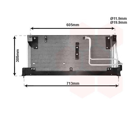 Kondensor, klimatanläggning 37005225 International Radiators, bild 2