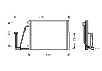 Kondensor, klimatanläggning 37005265 International Radiators