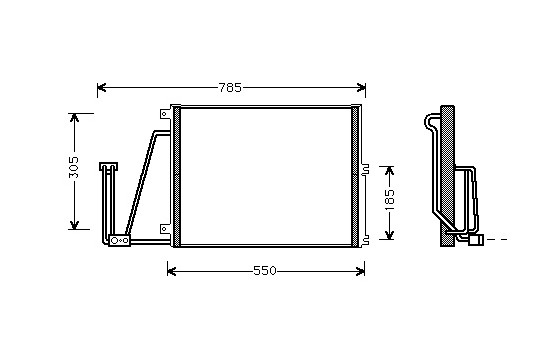 Kondensor, klimatanläggning 37005265 International Radiators