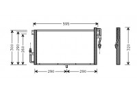Kondensor, klimatanläggning 37005268 International Radiators