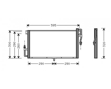 Kondensor, klimatanläggning 37005268 International Radiators