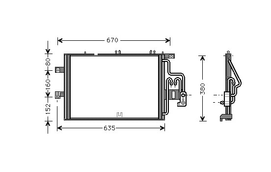 Kondensor, klimatanläggning 37005309 International Radiators