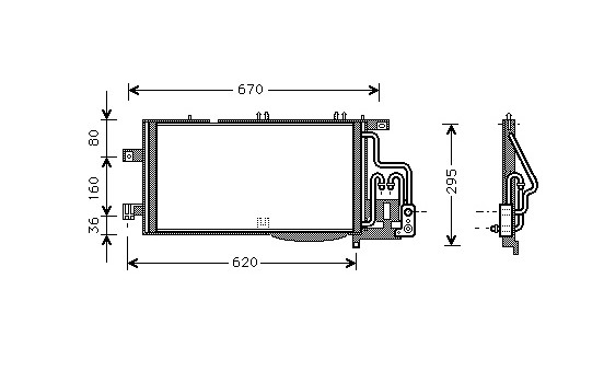 Kondensor, klimatanläggning 37005310 International Radiators