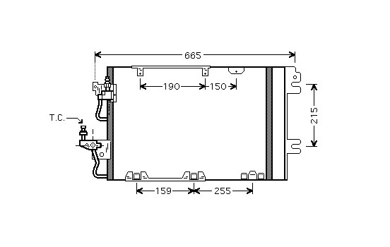 Kondensor, klimatanläggning 37005384 International Radiators