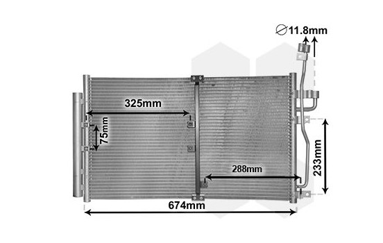Kondensor, klimatanläggning 37005425 International Radiators, bild 2