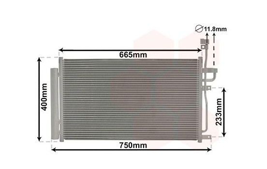 Kondensor, klimatanläggning 37005433 International Radiators, bild 2
