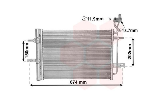 Kondensor, klimatanläggning 37005620 International Radiators