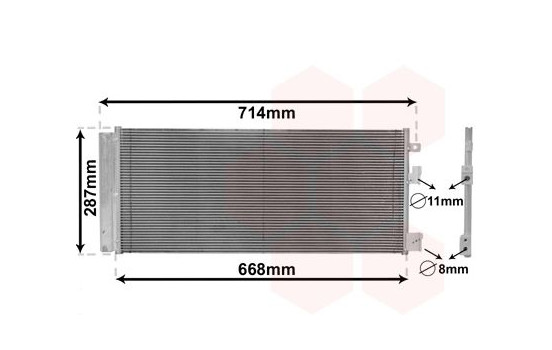 Kondensor, klimatanläggning 37015701 International Radiators