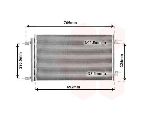 Kondensor, klimatanläggning 37015704 International Radiators