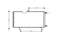 Kondensor, klimatanläggning 40005158 International Radiators