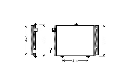 Kondensor, klimatanläggning 40005295 International Radiators