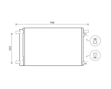 Kondensor, klimatanläggning 40005364 International Radiators
