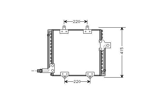 Kondensor, klimatanläggning 43005181 International Radiators