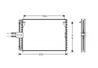 Kondensor, klimatanläggning 43005189 International Radiators