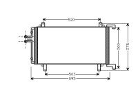 Kondensor, klimatanläggning 43005196 International Radiators