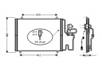 Kondensor, klimatanläggning 43005219 International Radiators