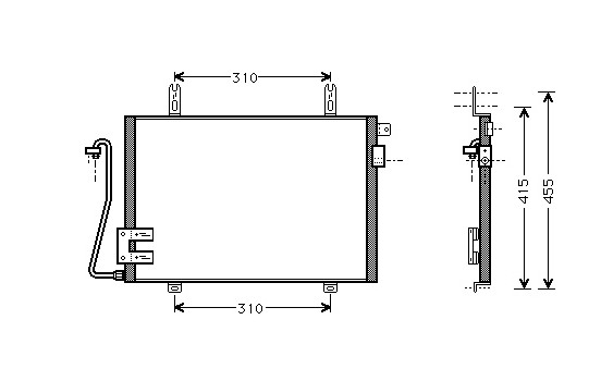 Kondensor, klimatanläggning 43005221 International Radiators