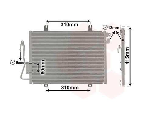 Kondensor, klimatanläggning 43005232 International Radiators, bild 2