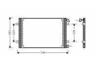 Kondensor, klimatanläggning 43005234 International Radiators