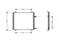 Kondensor, klimatanläggning 43005235 International Radiators