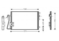 Kondensor, klimatanläggning 43005275 International Radiators