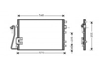 Kondensor, klimatanläggning 43005340 International Radiators