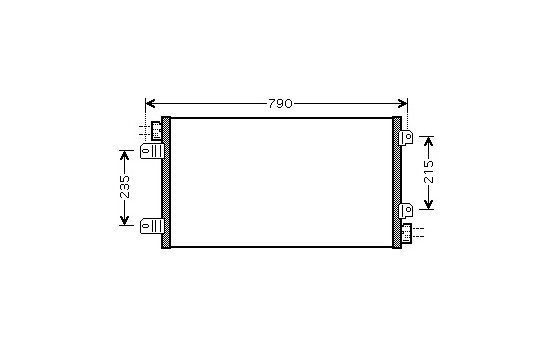 Kondensor, klimatanläggning 43005342 International Radiators