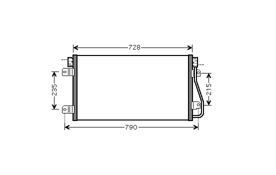 Kondensor, klimatanläggning 43005348 International Radiators