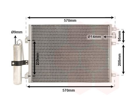Kondensor, klimatanläggning 43005376 International Radiators, bild 2