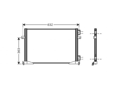 Kondensor, klimatanläggning 43005391 International Radiators