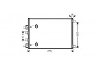 Kondensor, klimatanläggning 43005422 International Radiators