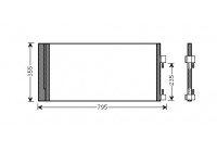 Kondensor, klimatanläggning 43005430 International Radiators