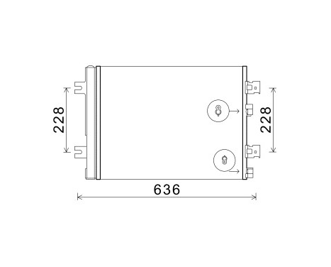 Kondensor, klimatanläggning 43005467 International Radiators